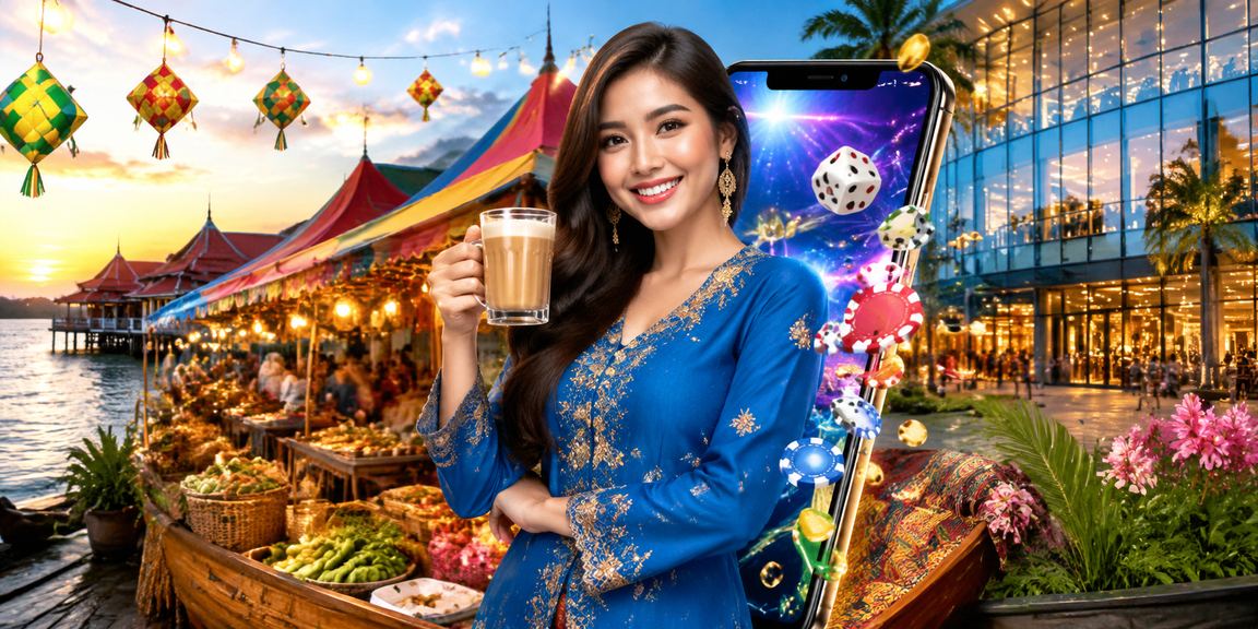 Pemain Kota Bharu menggunakan kasino mudah alih t500 dengan pakaian tradisional baju kurung